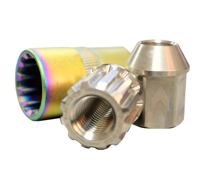 NRG Titanium Lug Nut Set 21 pc - Lock Key Socket