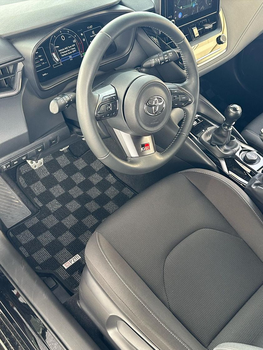 P2M - Race Floor Mats Dark Grey - GR Corolla