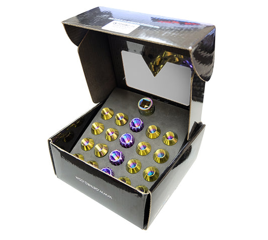 NRG Titanium Lug Nut Set 21 pc - Lock Key Socket